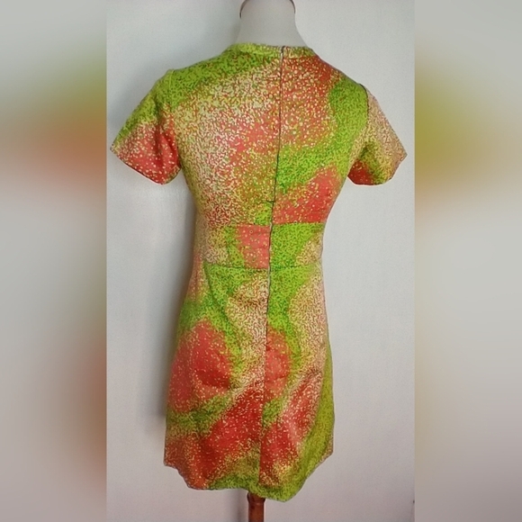 RETRO POINTILLIST DRESS - Picture 5 of 5